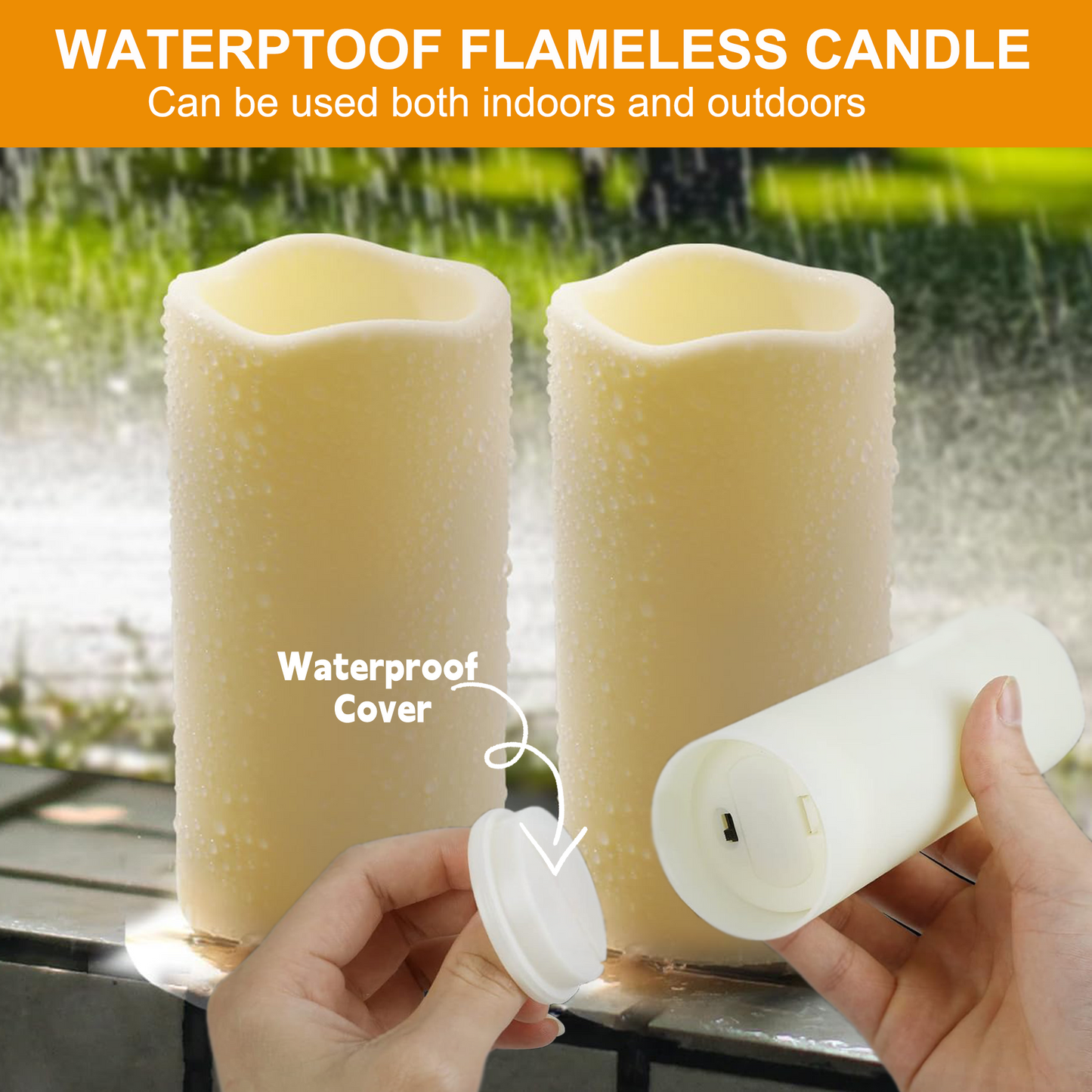 HIDAWN Battery Operated Flameless Fake Candles with Remote Timer,LED Pillar Electric Candles for Valentines Home Wedding Birthday Halloween,Christmas Decor-Ivory White 9Pack