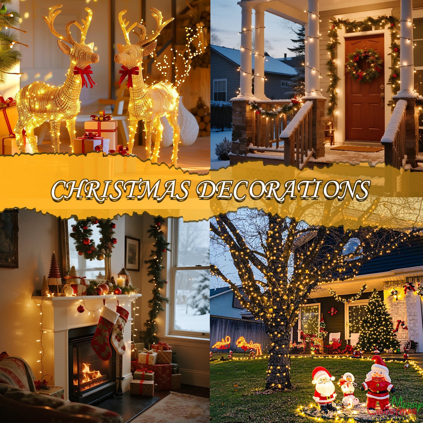 HIDAWN Christmas String Lights Indoor Outdoor, 200 LED 75.5FT Connectable Waterproof, 8 Modes with Memory Function,Twinkle Wedding Fairy Lights Plug in Clear Wire, Warm White