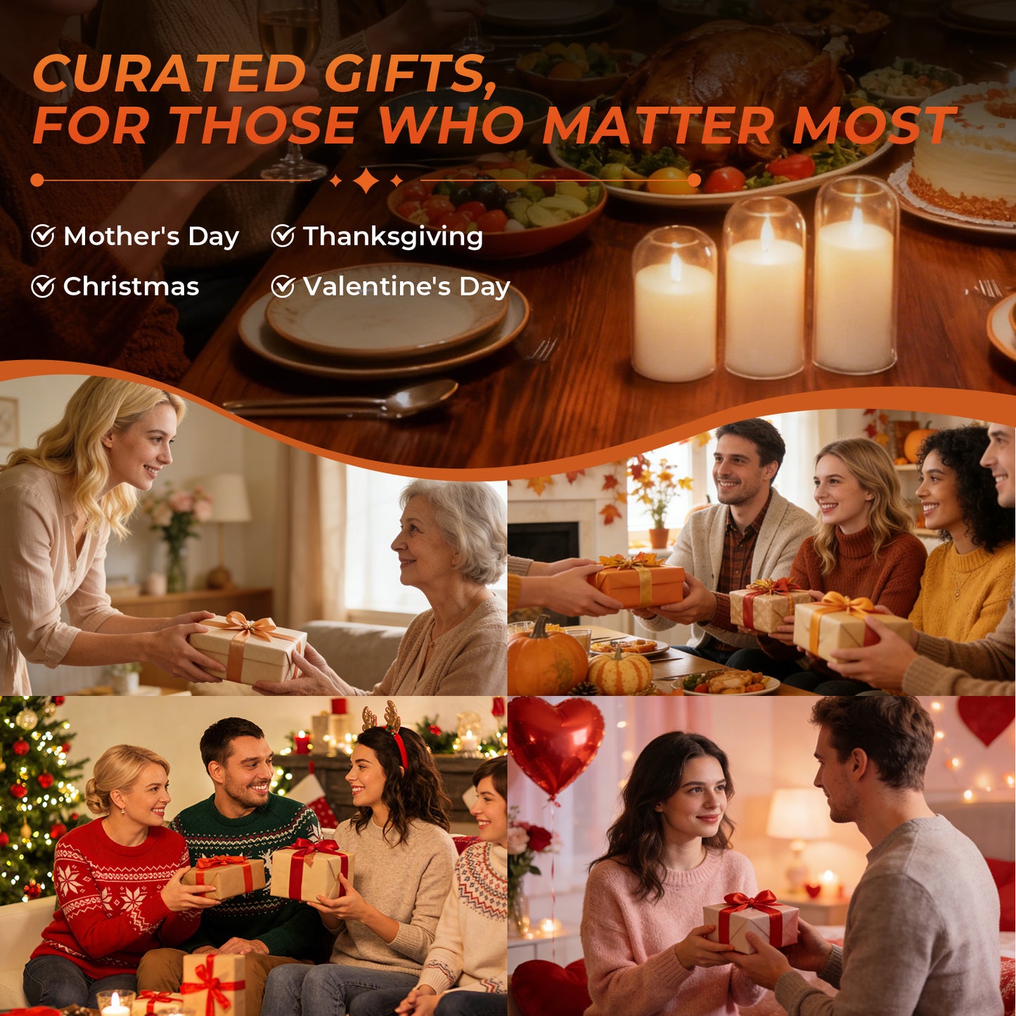 HIDAWN Flameless Candles with Remote and Timer,Flickering Battery Operated LED Pillar Candle,3D Wick Acrylic Electric Fake Candles-Clear Arc 4''x5''x6''